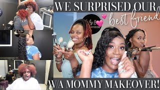 4X4 Closure Deep Wave Wig Install | Surprising Our Bf With A Mommy Makeover! Ft. Ali Annabelle Hair