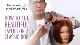 How To Cut Beautiful Layers On A Classic Bob
