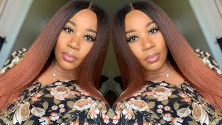 New!!! | Texture & Color | Ombré Kinky Blowout 4X4 Lace Closure Wig | Hergivenhair