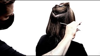 How To: One Length Long Bob On Thick Hair