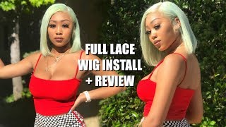 How To Install A Lace Front Wig Ft. Afsisterwig Preplucked Mint Bob + Initial Review