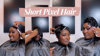 Quick Weave Tutorial Curl Bundles No Leave Out Stocking Cap - Pixie Cut | #Ulahair