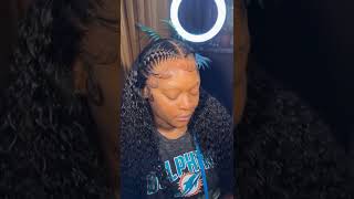 Braid Tutorial: Make Double Front Braid Hairstyle With Deep Wave Lace Wig*New Trend#Recoolhair