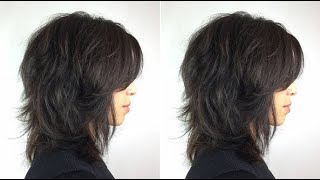 Easy Medium Shaggy Bob Haircut For Women | Layered Bob Cut