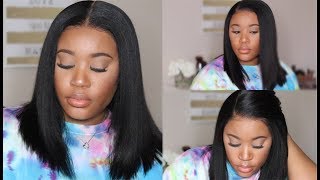 Affordable & Beginner Friendly Yaki Bob Wig | 6Inch Parting, Preplucked Hairline | Myqualityhair