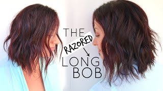 Long Bob Hair Cut Tutorial Using A Razor