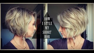How To Style A Short Bob! | Textured & Voluminous Hair | Summer Whitfield