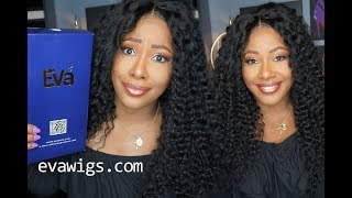 Best Curly Wig Ever W Pre-Plucked Frontal Evawigs.Com