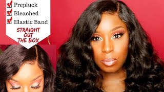 Beginner Friendly Pre Plucked Fully Customized Wig | Bleached Knots & Elastic Band | Hairvivi