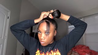 8 Hairstyles To Wear On Straight  Natural Hair * Very Simple *
