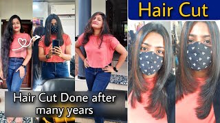 അങ്ങനെ വർഷങ്ങൾക്കു ശേഷം ഞാൻ Hair Cut & Colour ചെയ്തു❤️|#Lavishbeautywithvarsha #Haircut #Haircolor