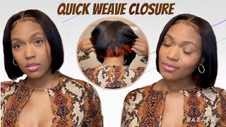 How To Do A Quick Weave Bob | $15.00 Bundles From Amazon