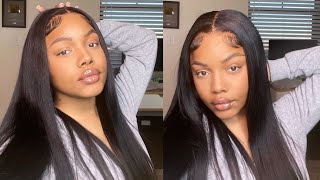 Buss Down Middle Part 4X4 Closure Install