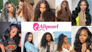 Alipearl Hair Affordable Human Hair Lace Front Wig Pre Plucked & Bleached, Best Melting Hairline