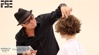 How To - Bob Haircut With A Razor On Curly Hair Featuring Donald Scott Nyc