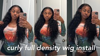 Softest Curly Hair Ever Wig Unbox + Install (Ft.  Wiggins Hair)