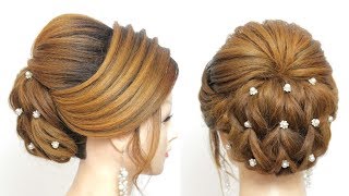 Bridal Updo. Wedding  Hairstyle Tutorial For Long Hair