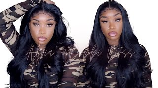 Look At This!!!! 13*7 Pre-Plucked Lace Front Human Hair Blend Unit !! | Bobbi Boss Alivia