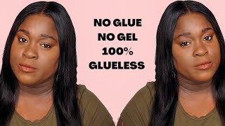 Beginner Friendly Straight 4X4 Lace Closure Wig Install/ Glueless Method 2020/Ali Grace Hair Review