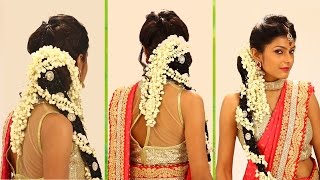 Indian Bridal Hairstyle Step By Step - South Indian Bridal Hair Style For Wedding & Reception