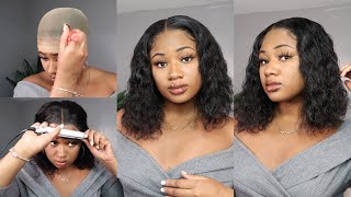 I Tried A Water Wave Bob And It’S‼️ | Easy 4X4 Closure Water Wave Bob Wig Install | Nadula Hair