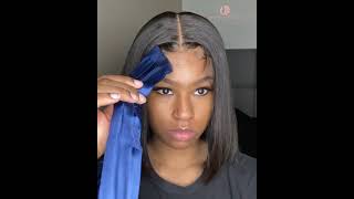 Fake Scalp Bob Frontal Lace Wig Install & Review | Hot Beauty Hair