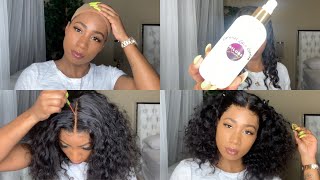 Preplucked Curly Bob Wig Install Ft Omgqueen Hair | Erika Jay