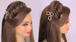 Wedding Hairstyles L Easy Hairstyles L French Braid L New Open Hairstyle L Hair Style Girl