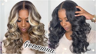 New! Lays Flatter / Better  ✨Outre Synthetic Sleeklay Part Lace Front Wig - Geovanna |Hairsoflyshop