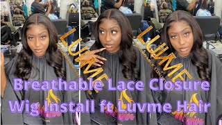 Breathable Closure Wig Install Using Luvme Hair
