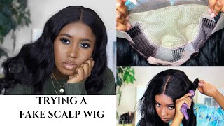 Breathable Fake Scalp Wig For The First Time, Pre Bleached Knot Ft. Dola Hair