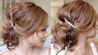 Romantic Summer Wedding Updo Hair Tutorial