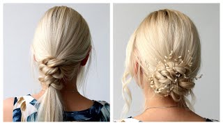 Super Easy Updo Hairstyle | Wedding, Bridesmaid, Prom