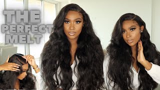 The Perfect Wig Melt! 20 Minute Flawless Istall Using 13X6 Hd Lace Frontal| Wigginshair