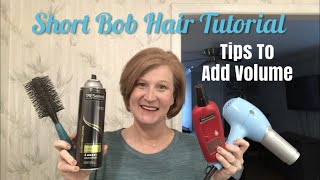 Short Bob Hairstyle Tutorial /Tool And Products That Add Volume To Any Hairstyle  ‍♀️
