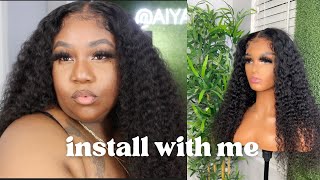 Super Fast Glueless Closure Install And Unboxing || Beautyforever