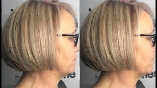 How To Cut A Quick Layered Bob Haircut Tutorial - One Length Layered Haircut