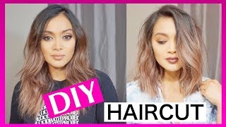How To Cut Your Own Hair || Short And Straight
