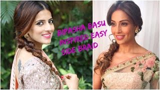 Indian Hairstyles For Saree For Medium To Long Hair / Prom/ Party / Wedding Hairstyles- Bipasha Basu