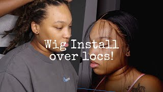 Lets Install This Wig Over Locs