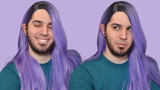 Amazon Synthetic Wig Review | 30" Long Straight Lavender Purple Synthetic Lace Front | Xinran