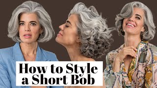 4 Ways To Style A Short Bob Hair Cut | Nikol Johnson