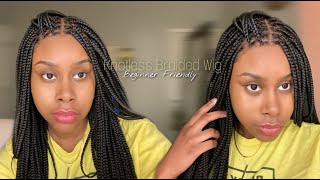 Beginner Friendly | Pre- Plucked & Tinted Knotless Braided Wig! Ft Neat And Sleek