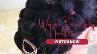 New Variation Of Hairstyle Updo/Wedding Hairstyle/Messy Bun Tutorial