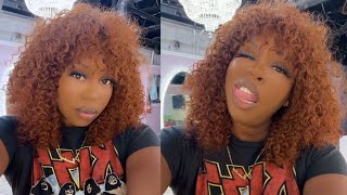 Super Easy Full Lace Wig With Fringe Bangs| Luvme Hair
