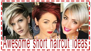 Awesome Short Haircut Ideas For Women Over 40. Pixie  Bob.