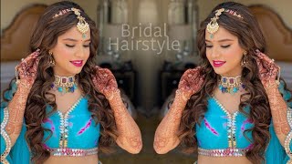 Open Bridal Hairstyle Tutorial || Easy Hairstyle With Maatha Patti Setting