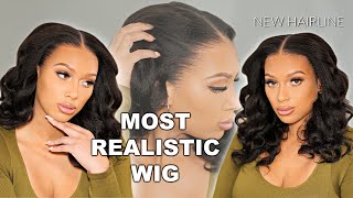 Wow! Texture And Super Pre-Plucked Hairline Lace Wig! Natural Hair Wig