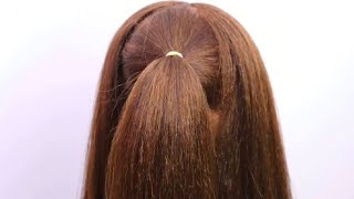 Easy Simple Bun Hairstyle For Indian Wedding  Hairstyle For Saree  Wedding Reception Hairstyle