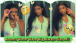 Budget-Friendly Hd Lace Wig For U Lace Wig Install | 24Inch Water Wave Hairstyle #Elfinhair Review